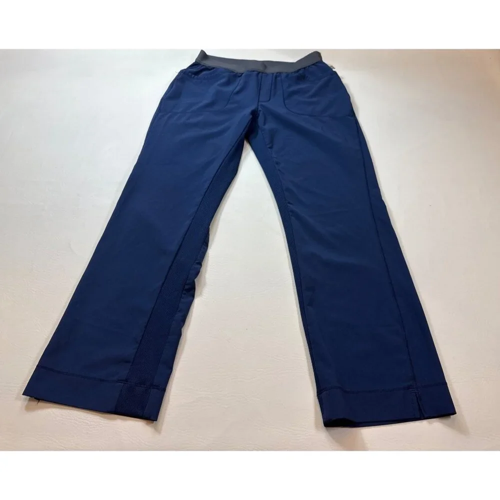 Infinity Wmns 4 Pocket Stretch Drawstr. Navy Scrub Pant small Petite (bin GG157) - Picture 10 of 10